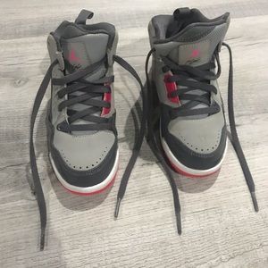 Girls Pink Jordan Flight shoes size 11 Excellent Condition!!!